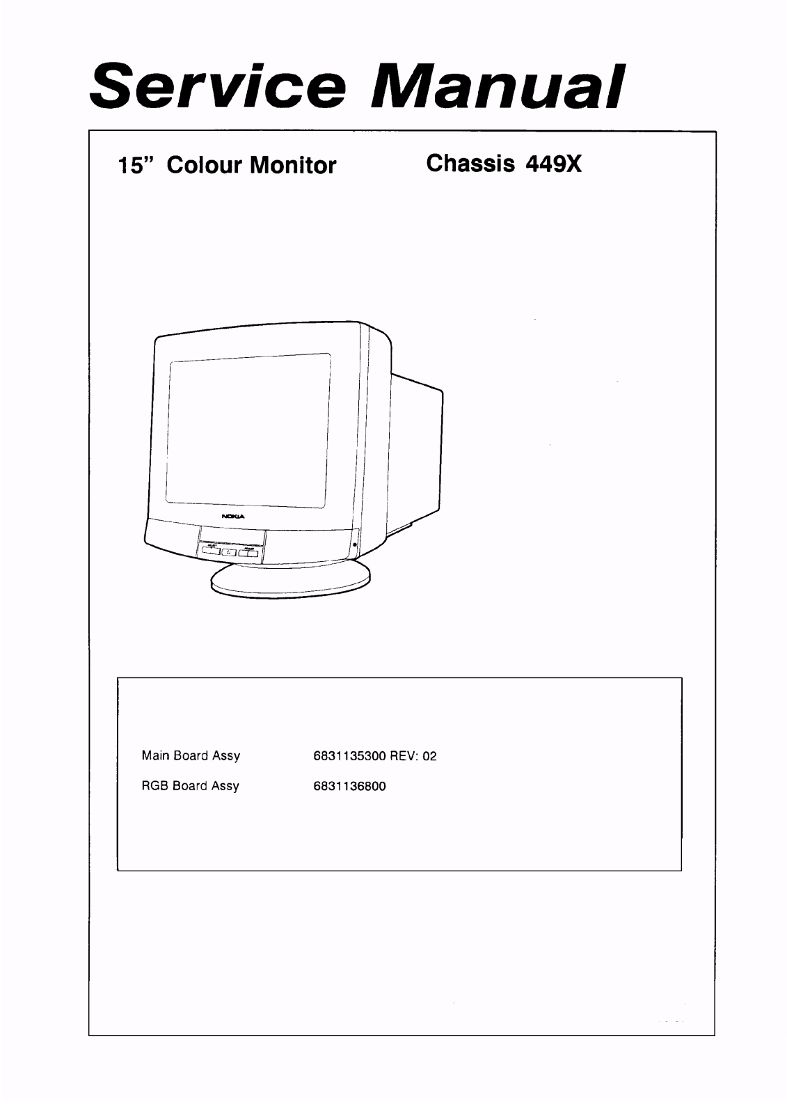Nokia 449X Service Manual