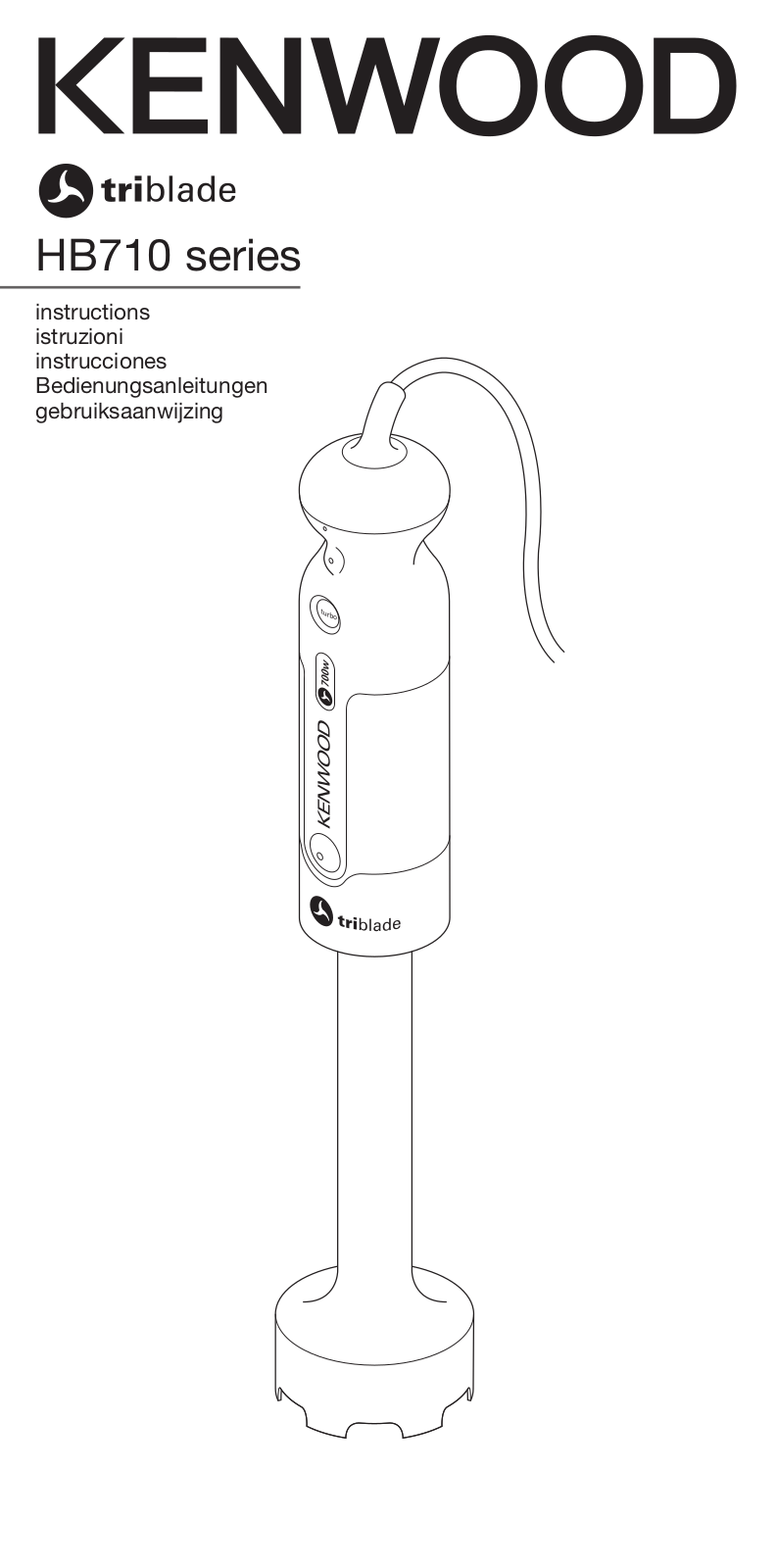 Kenwood Triblade HB714 User Manual