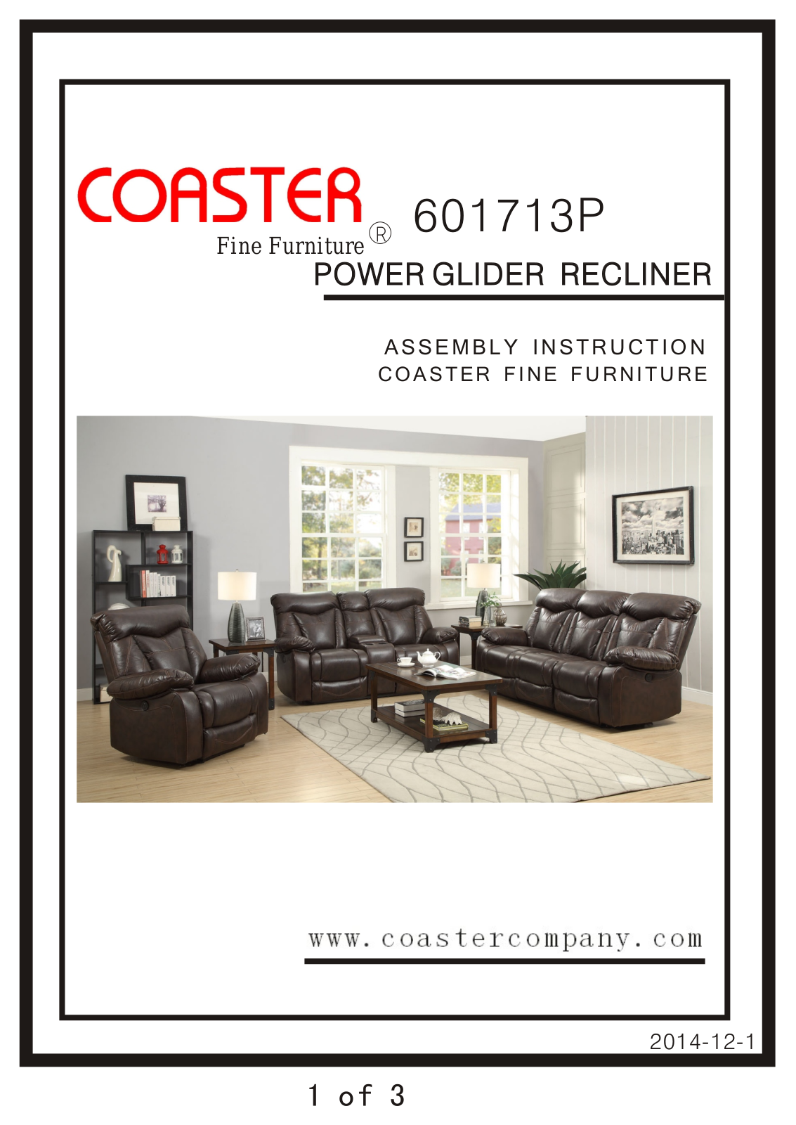 Coaster 601713P Assembly Guide - ManualMachine.com