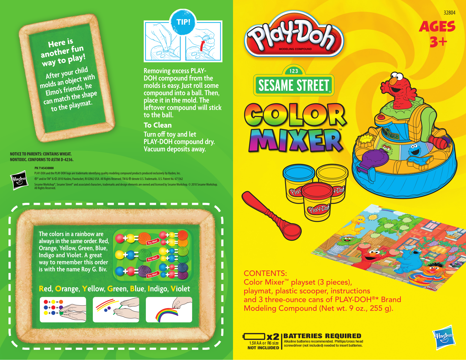 HASBRO Play Doh Sesame Street Color Mixer User Manual