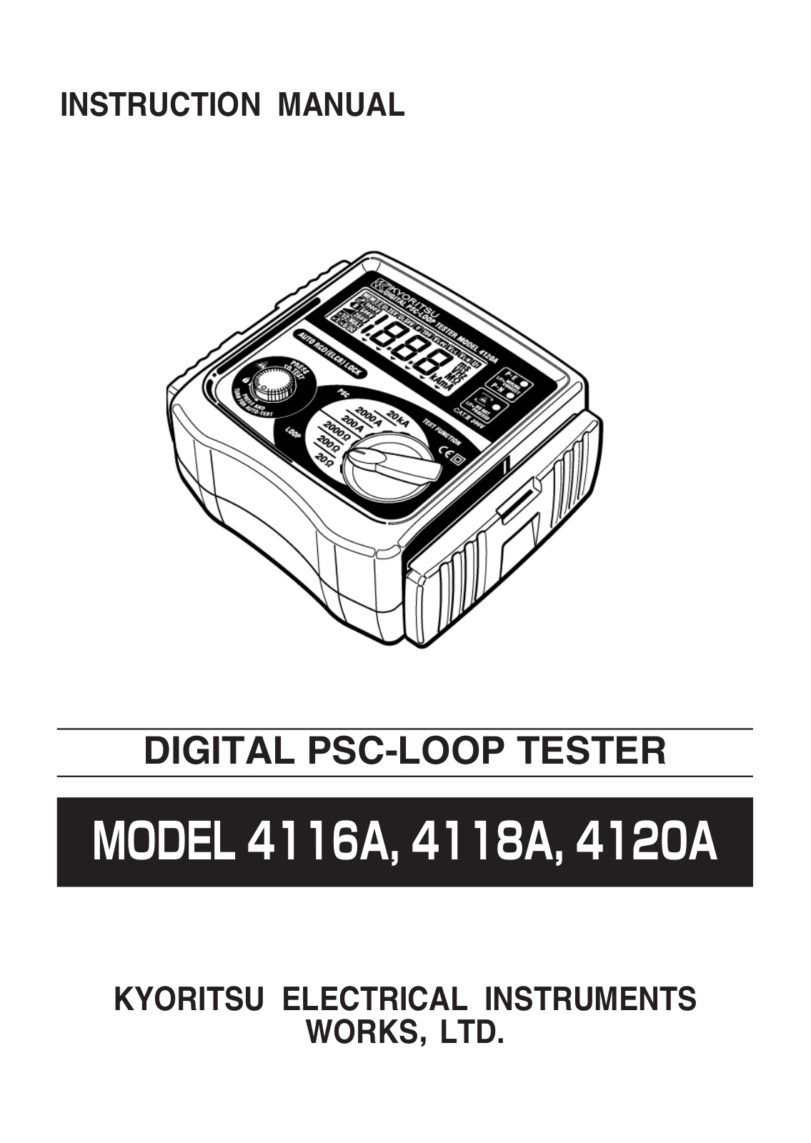 KYORITSU 4120A User Manual