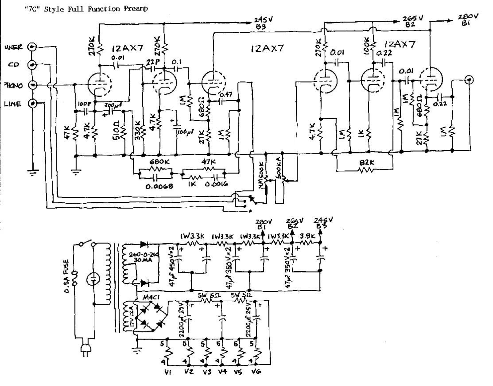 Marantz 7c schematic