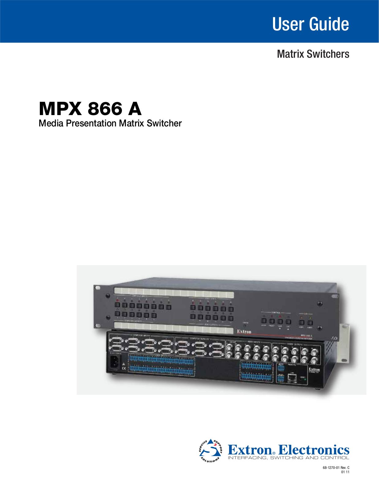 Extron electronic MPX 866 A User Manual 2