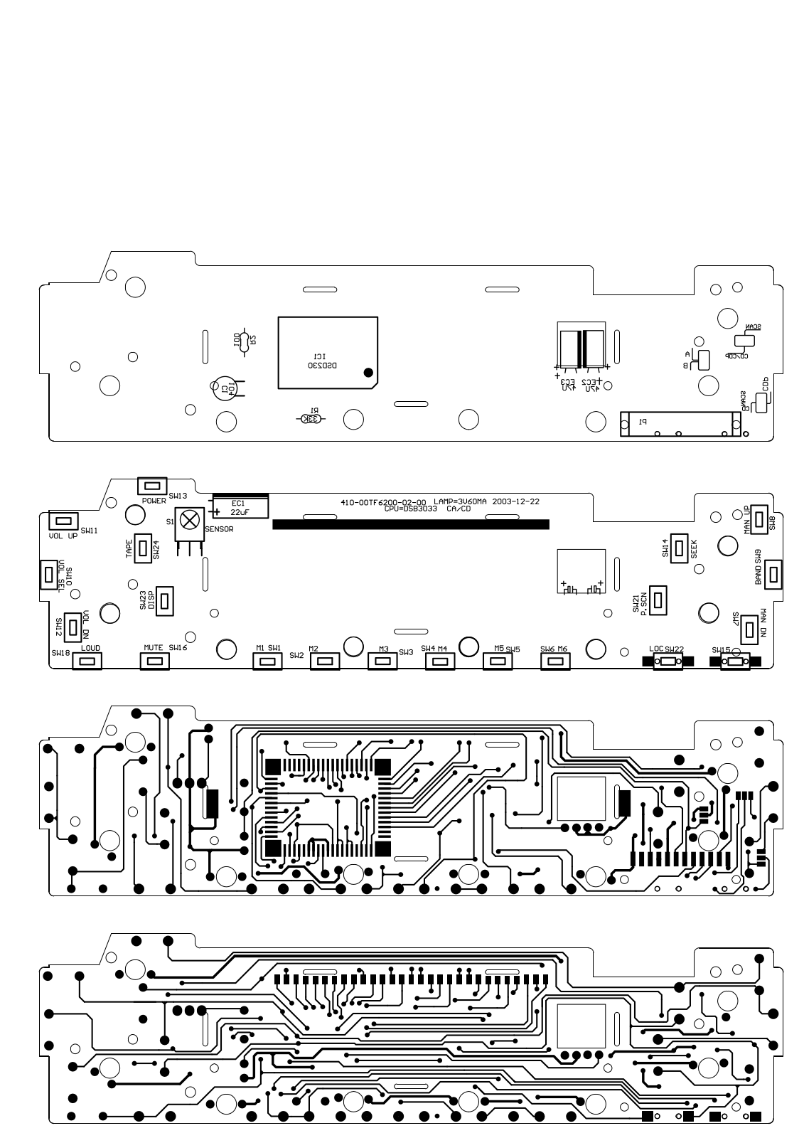 Vitek VT-3629 PANEL PCB