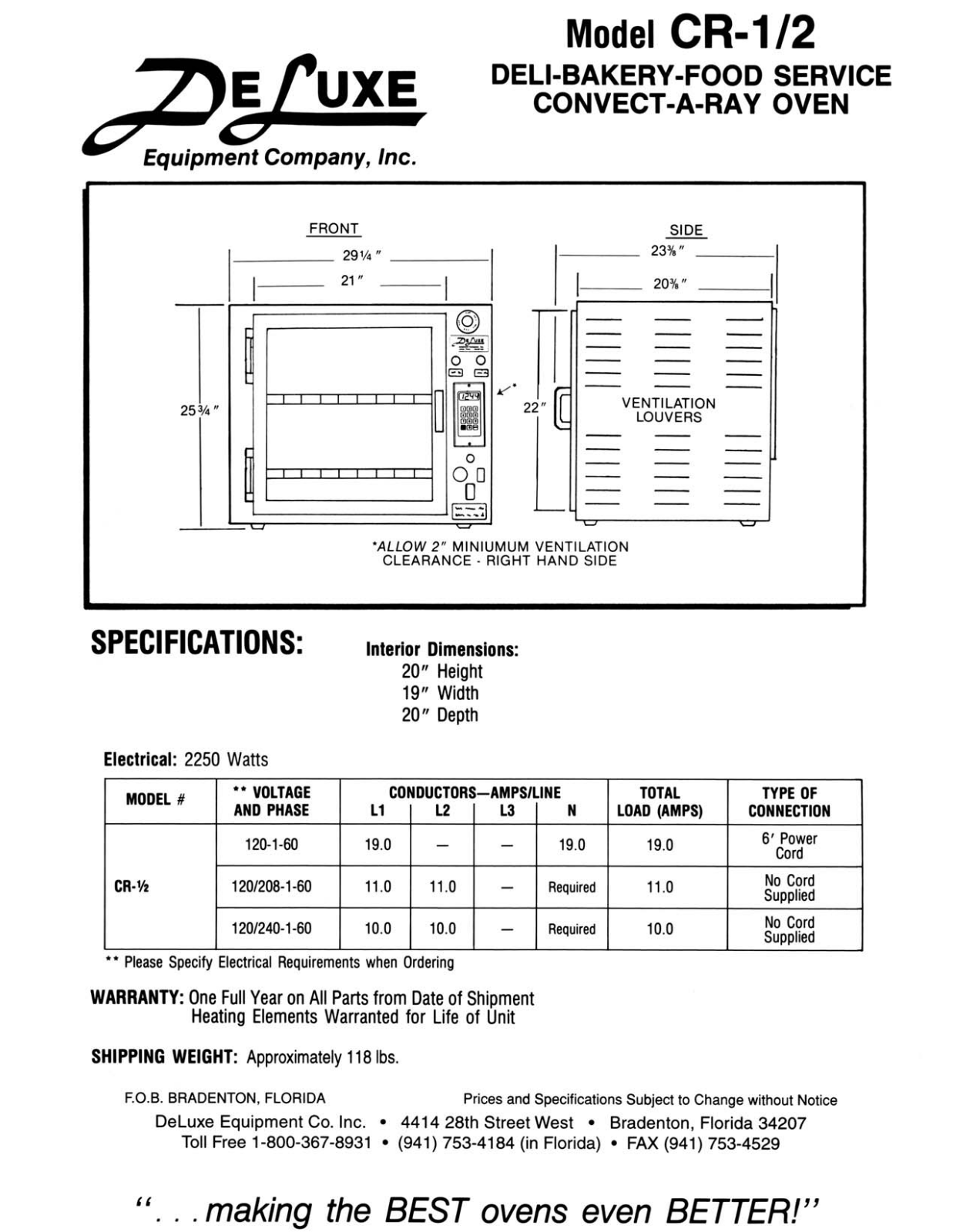 Deluxe CR-1-2 User Manual