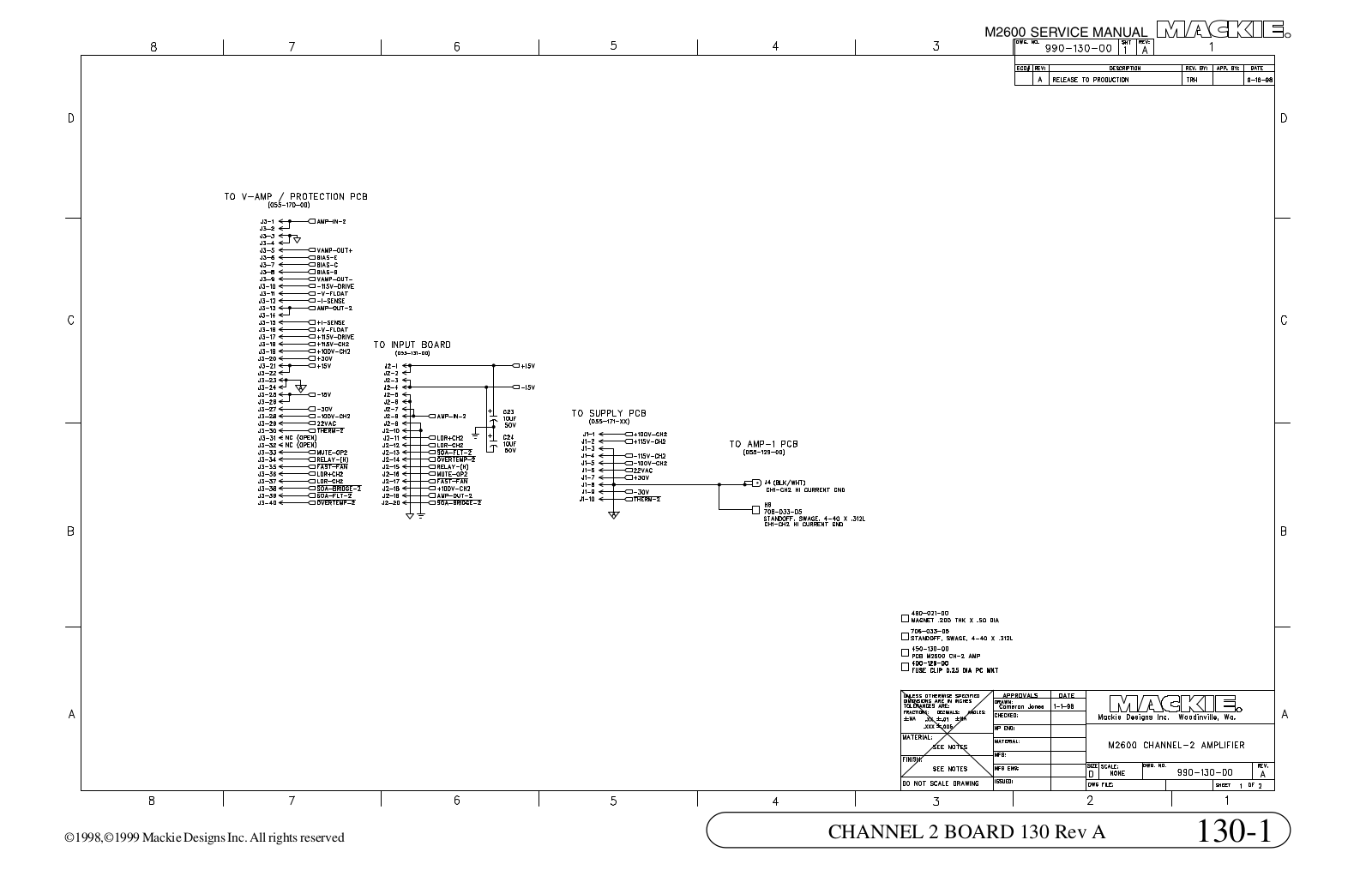 Mackie M2600-04 Schematic