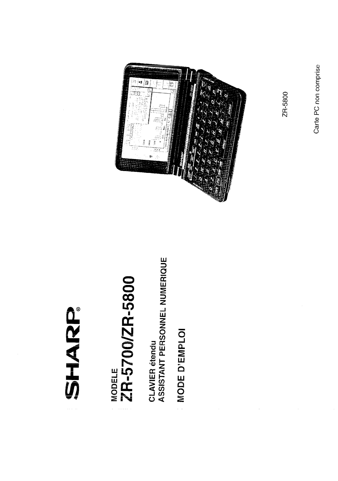 Sharp ZR-5700, ZR-5800 User Manual