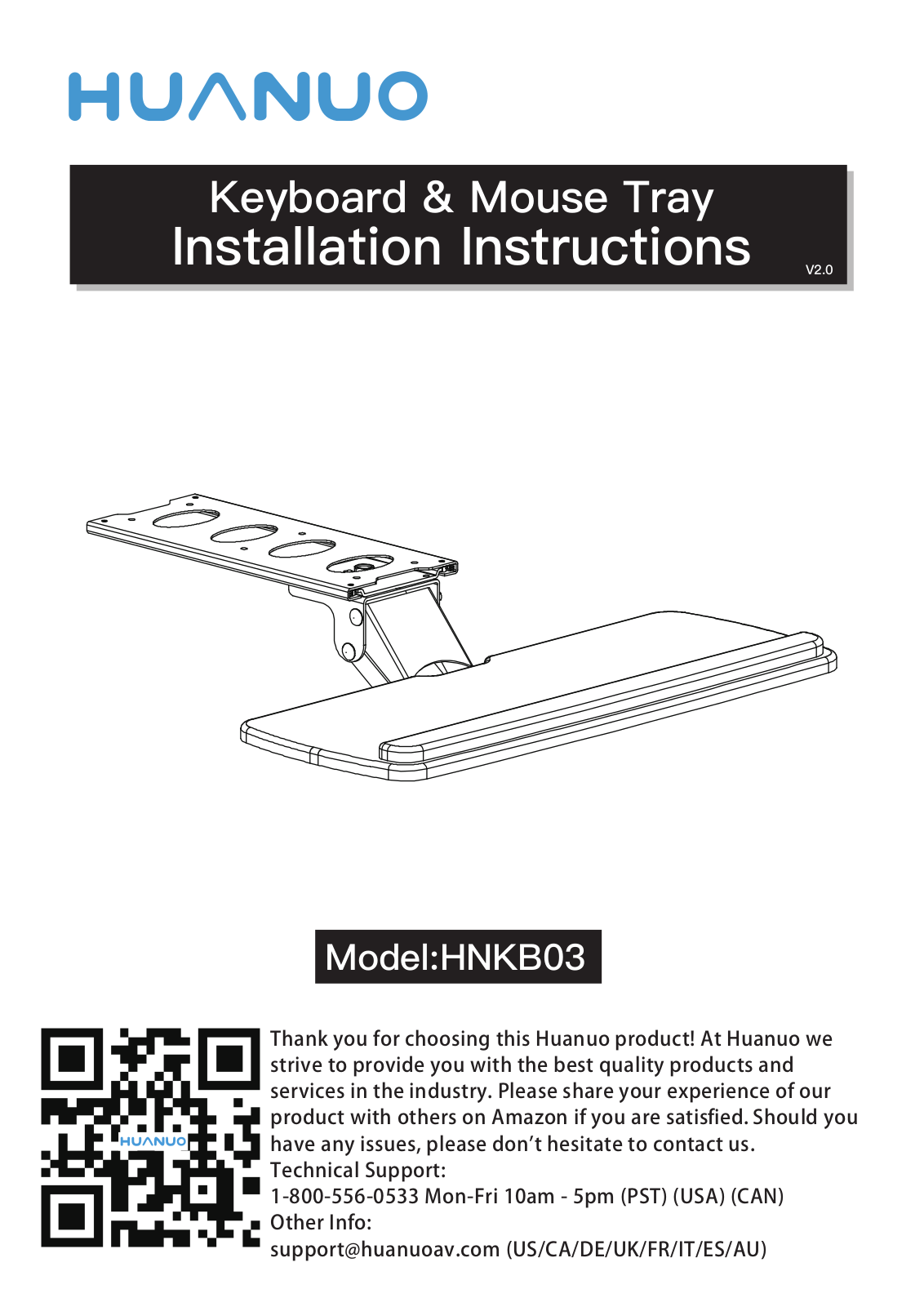 Huanuo HNKB03 Installation Manual