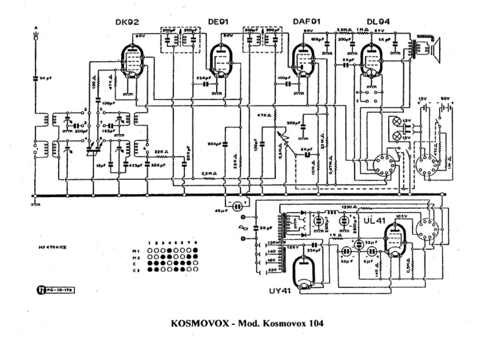 Kosmovox 104 schematic