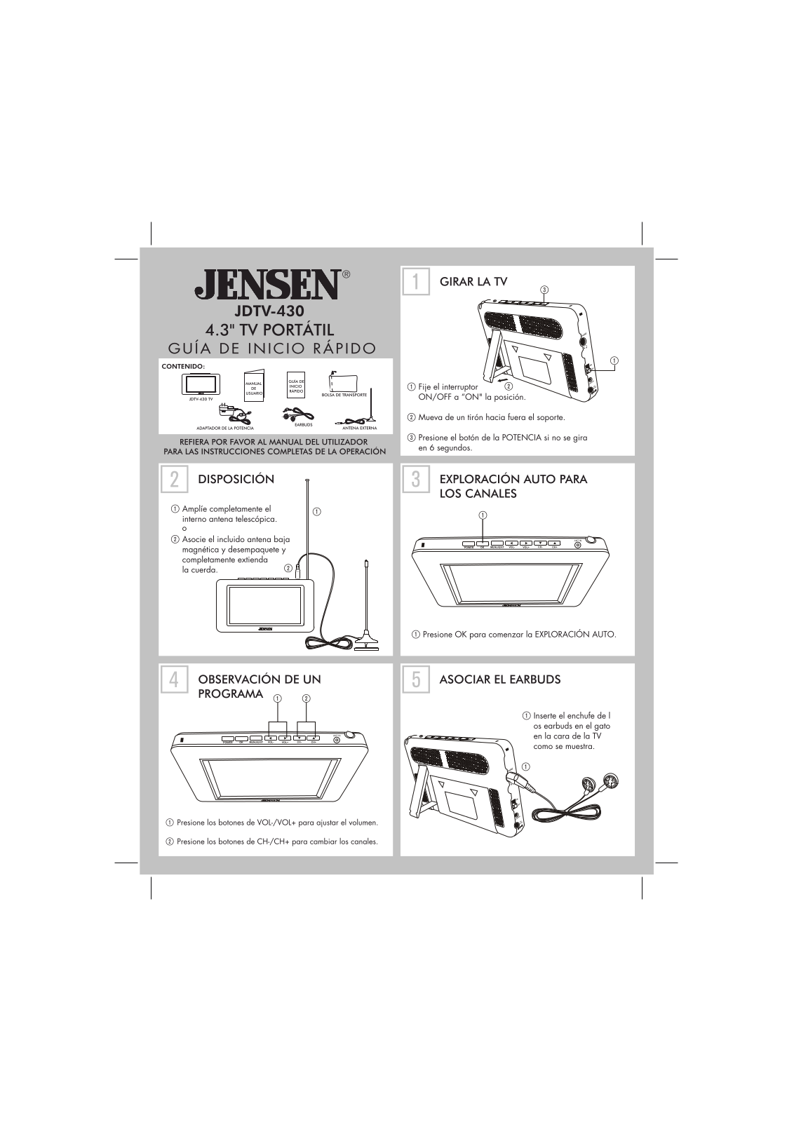 Jensen JDTV-430 DATASHEET