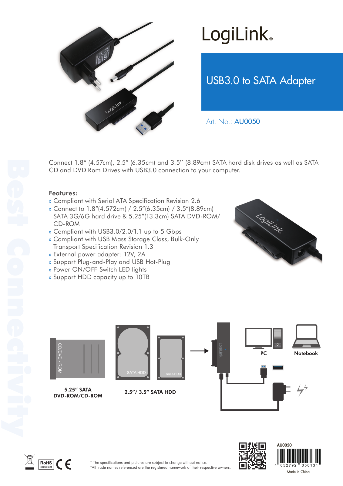 LOGILINK AU0050 Datasheet - ManualMachine.com