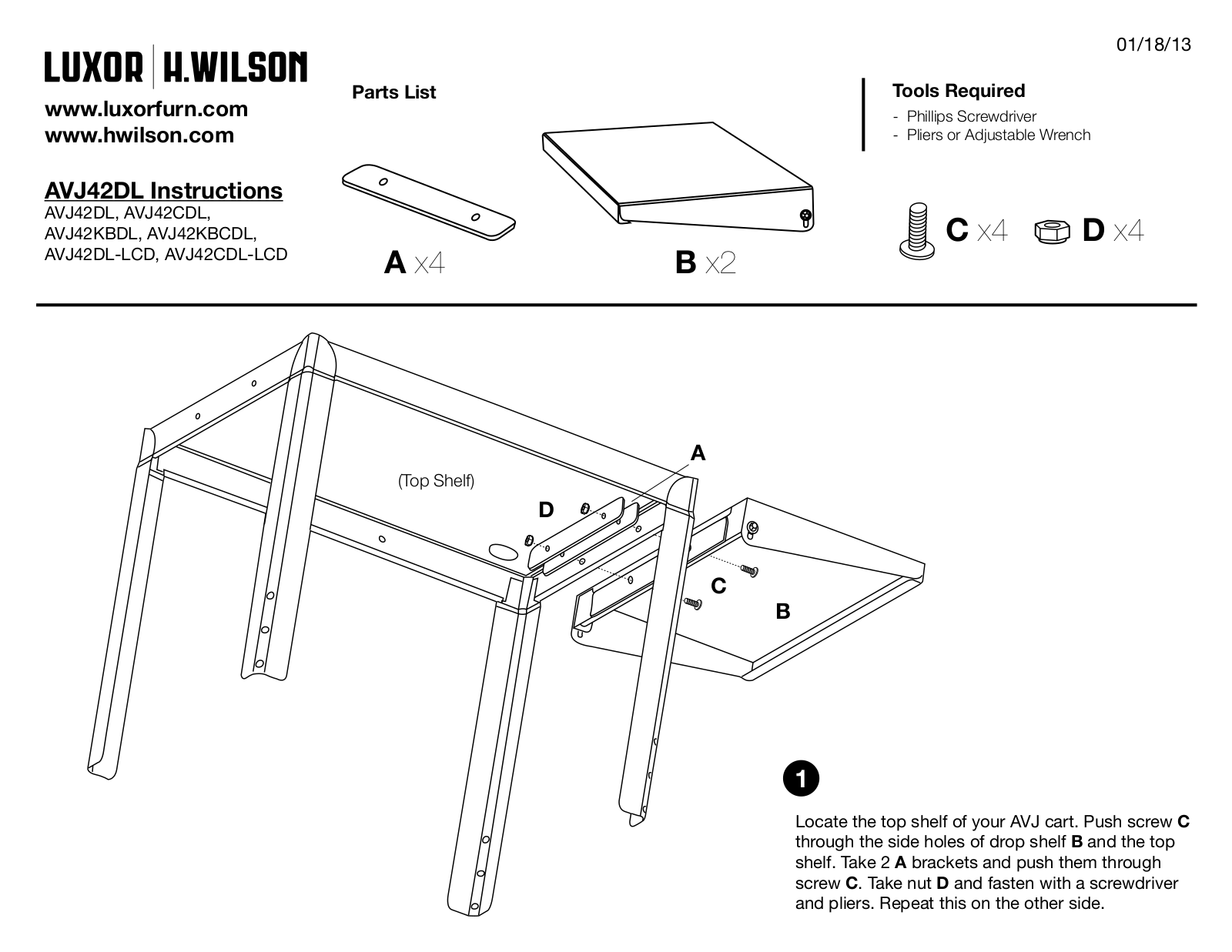 Luxor|H.Wilson AVJDL User Manual