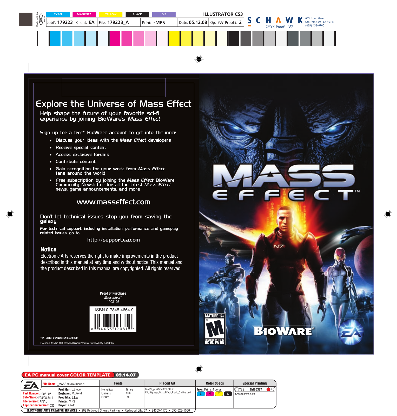 Microsoft Game Studios Mass Effect User Manual