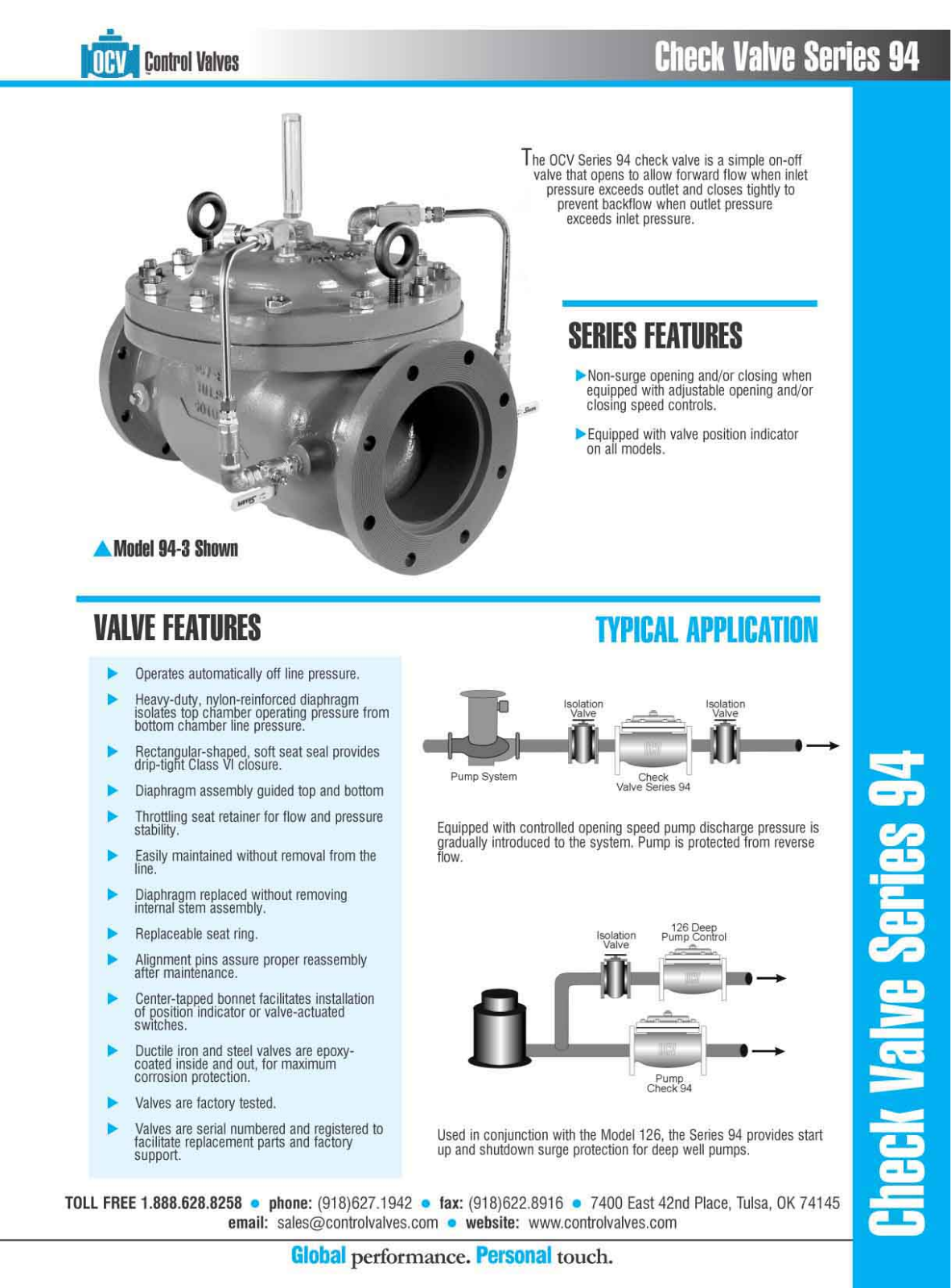 Control Products 94-1 User Manual