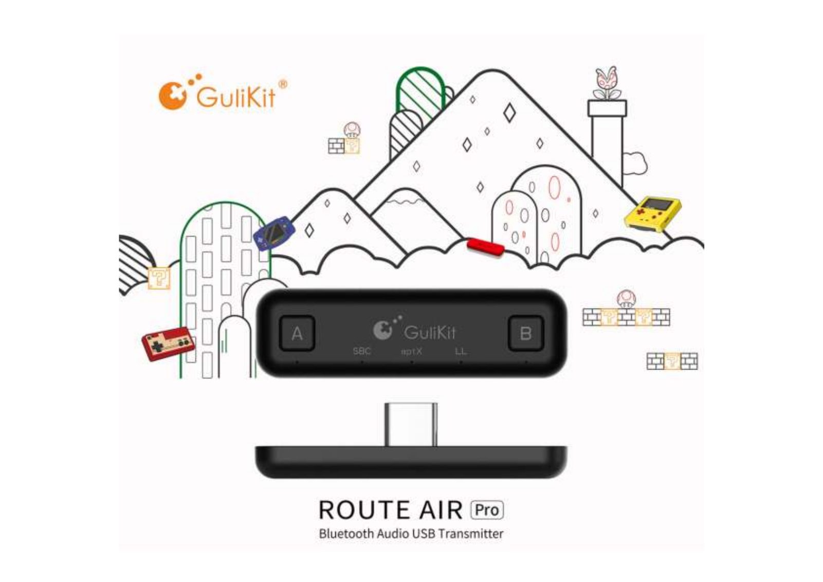 GuliKit ROUTE AIR Bluetooth Audio USB Transmitter User Manual