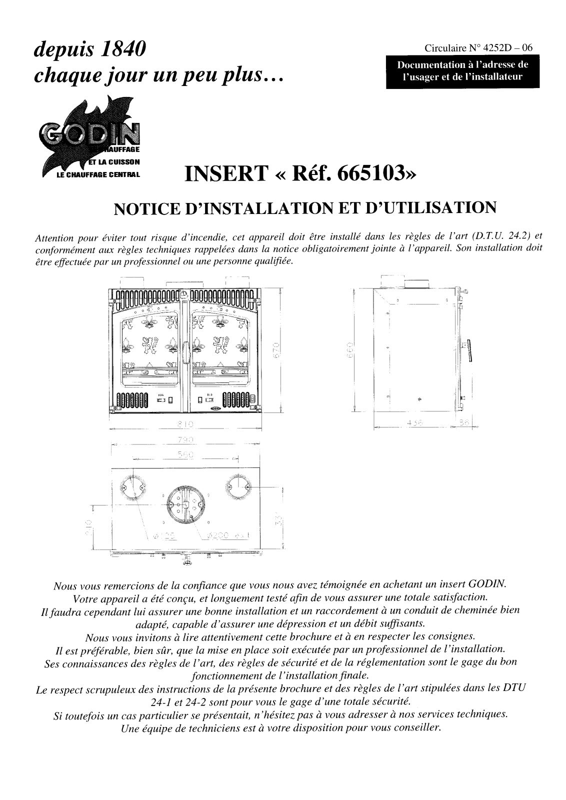 GODIN 665103 User Manual