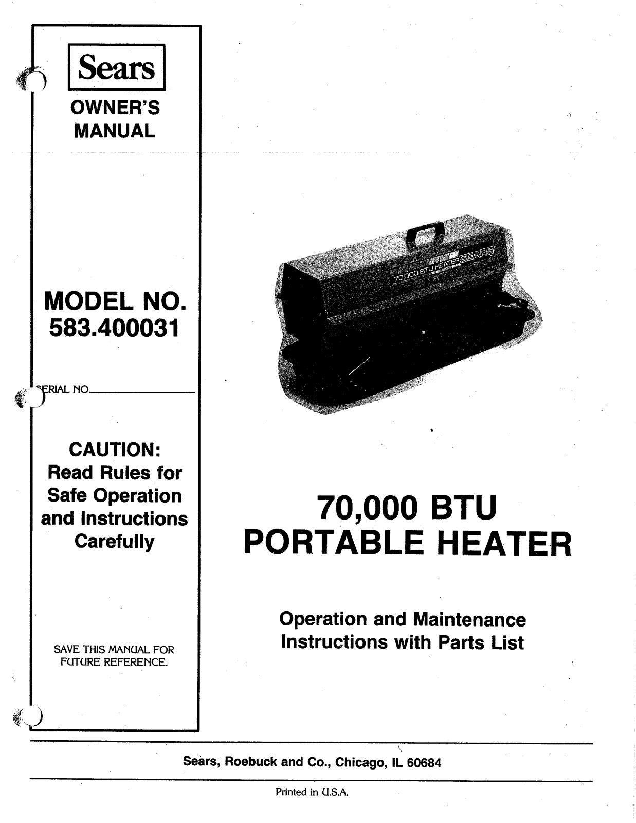 Desa Tech 400031 Owner's Manual