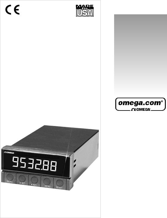 Omega Products DPF700-A Installation  Manual
