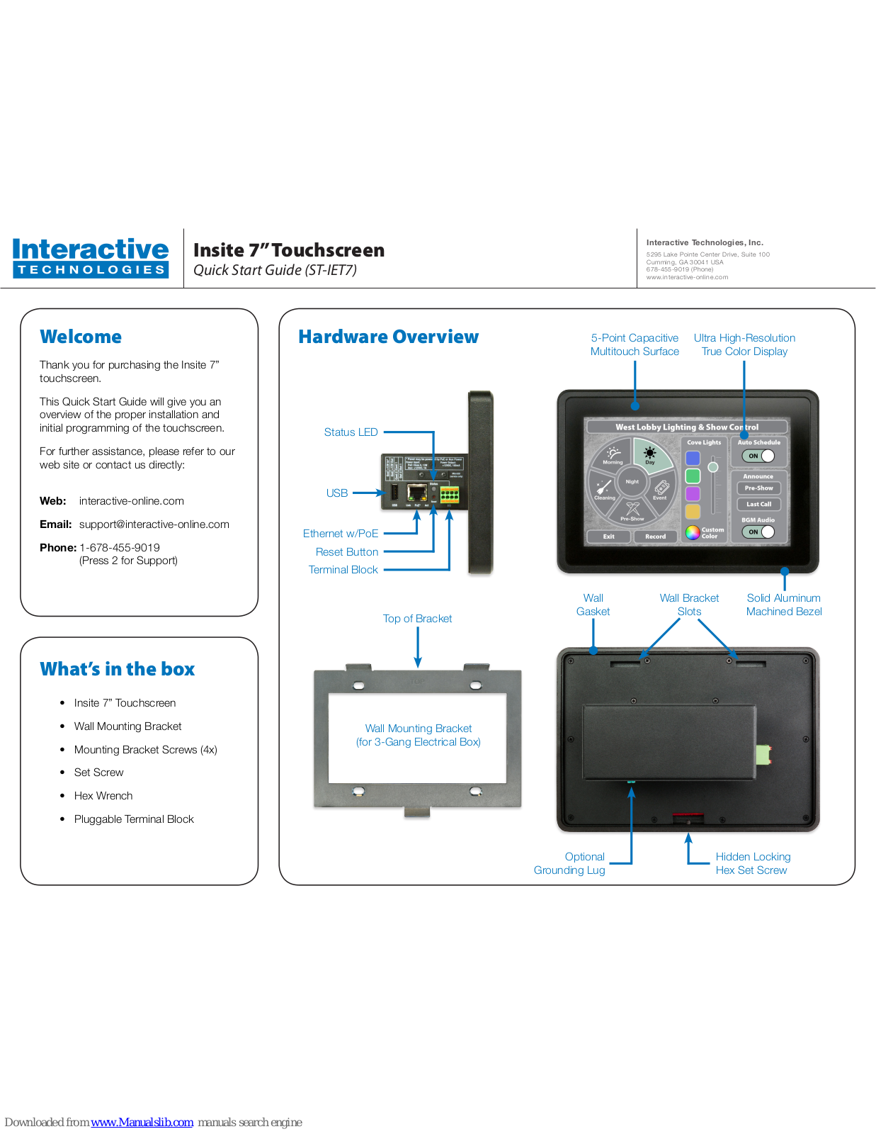 Interactive Technologies Insite Quick Start Manual - ManualMachine.com