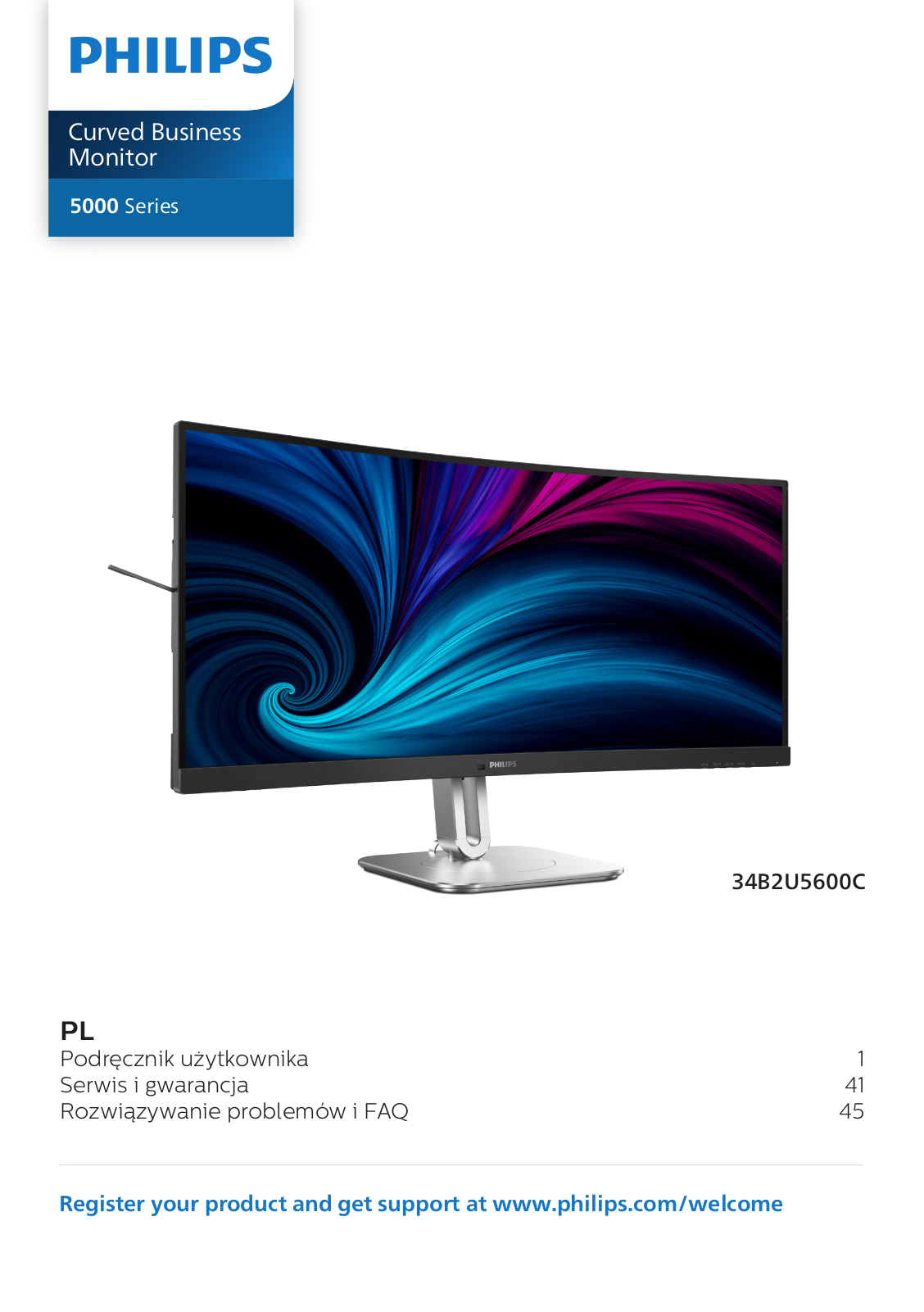 PHILIPS 34B2U5600C User guide - ManualMachine.com