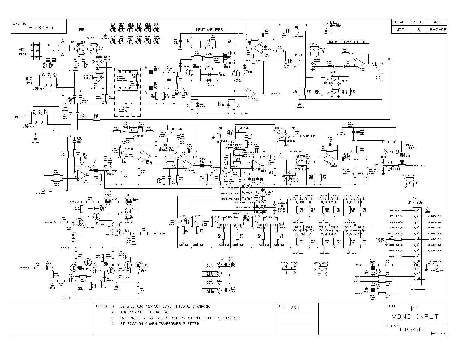 SoundCraft K1ematics Schematic