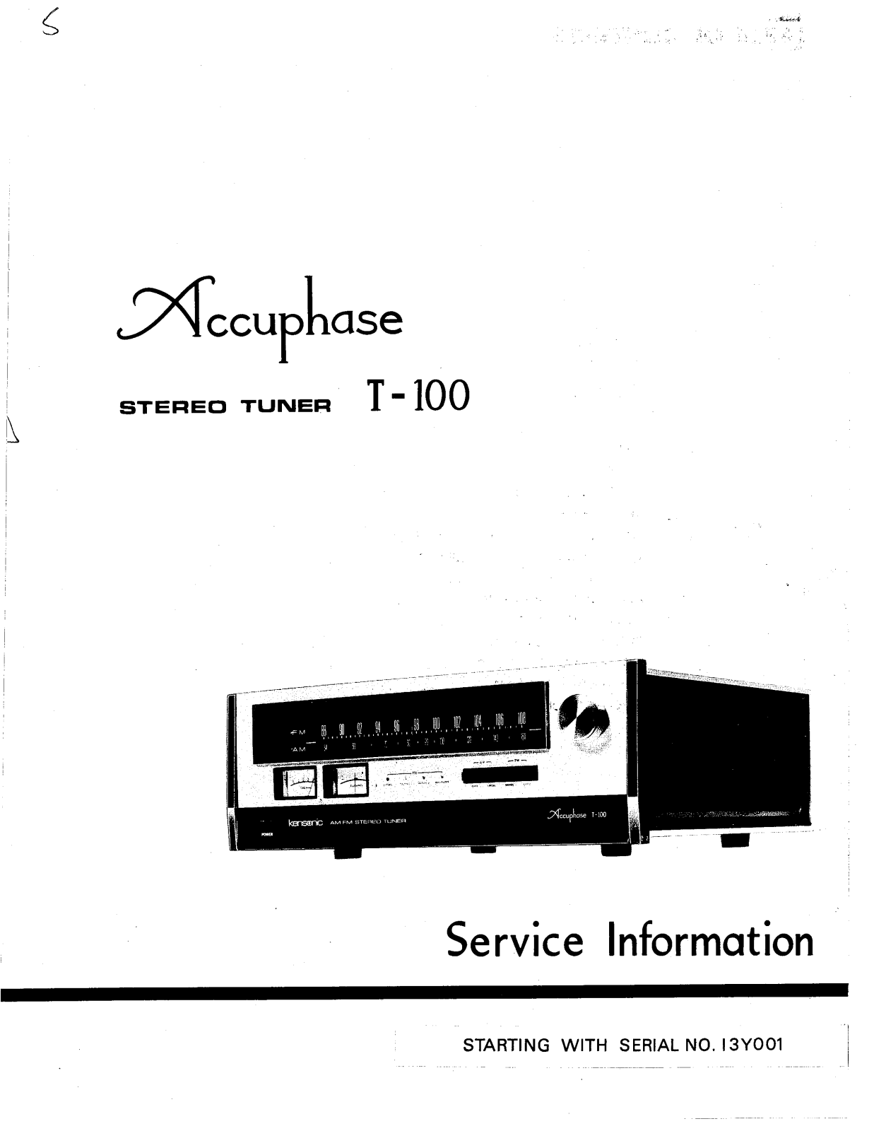 Accuphase T-105 Schematic