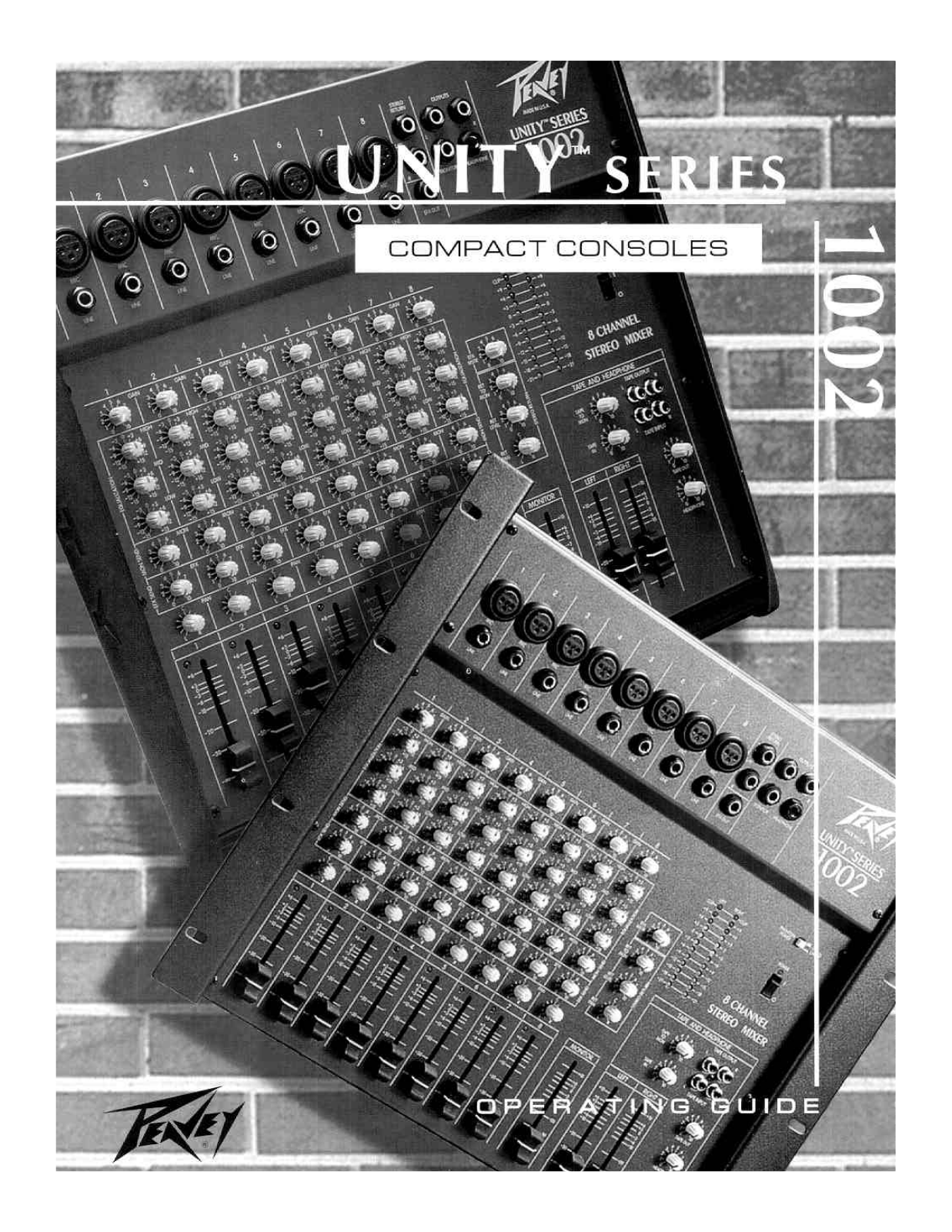 Peavey UNITY 1002 Operating guide