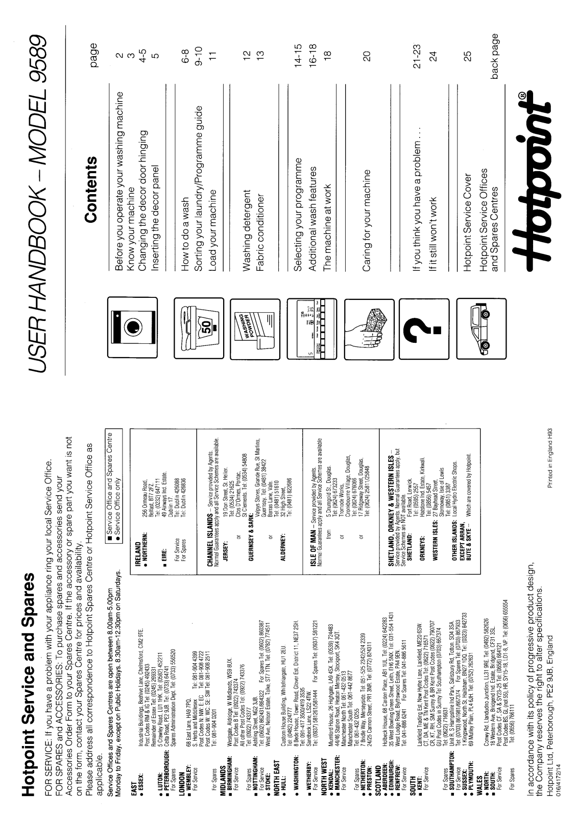 Hotpoint-Ariston HB9589 User Manual