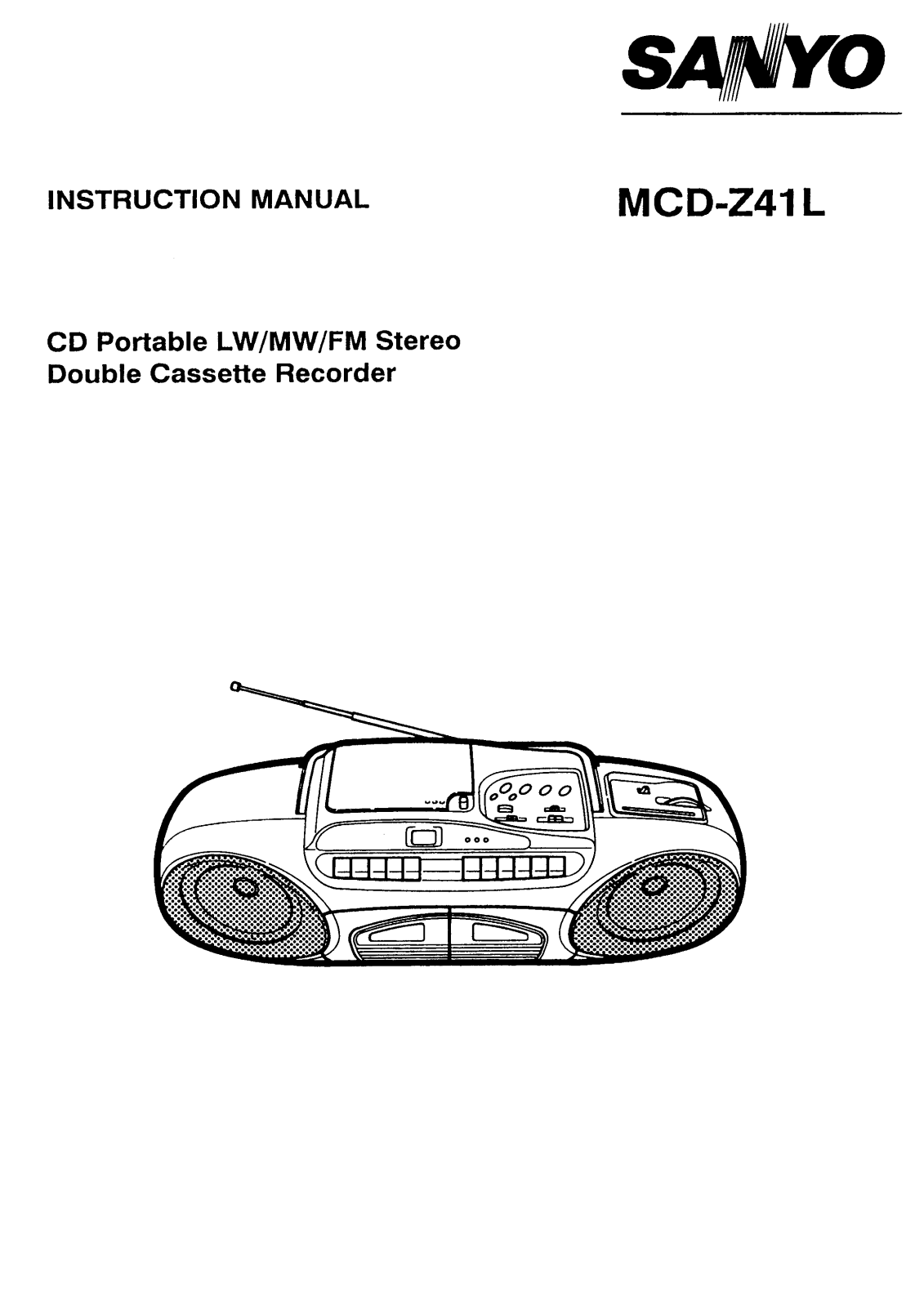 Sanyo MCD-Z41L Instruction Manual