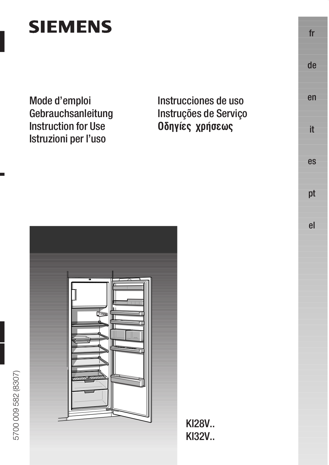 SIEMENS KI28V900 User Manual