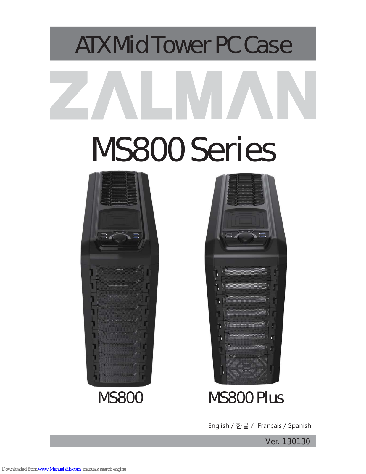 ZALMAN MS800, MS800 Plus User Manual