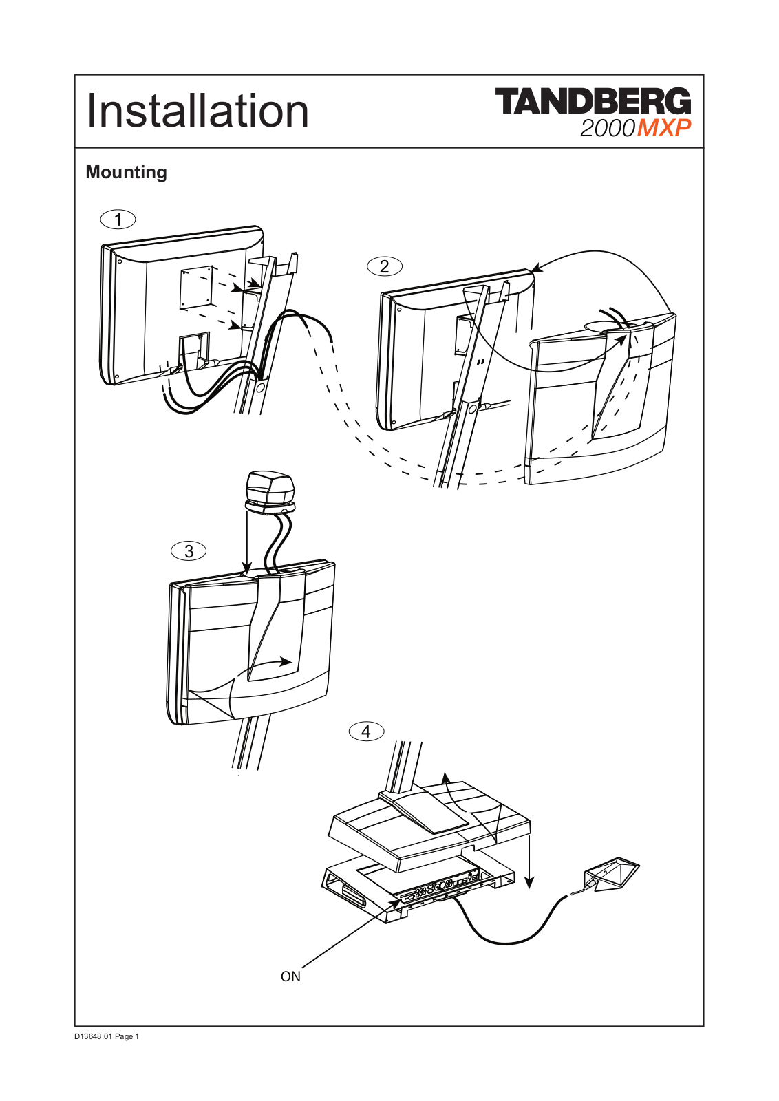 TANDBERG 2000MXP User Manual