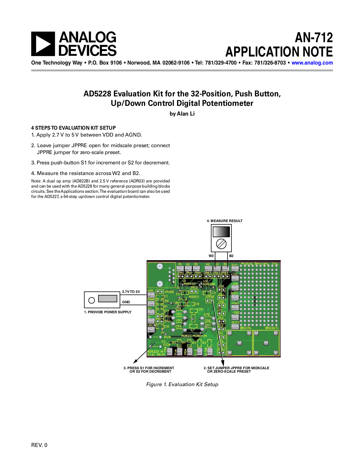 Analog Devices AN-712 Application Notes