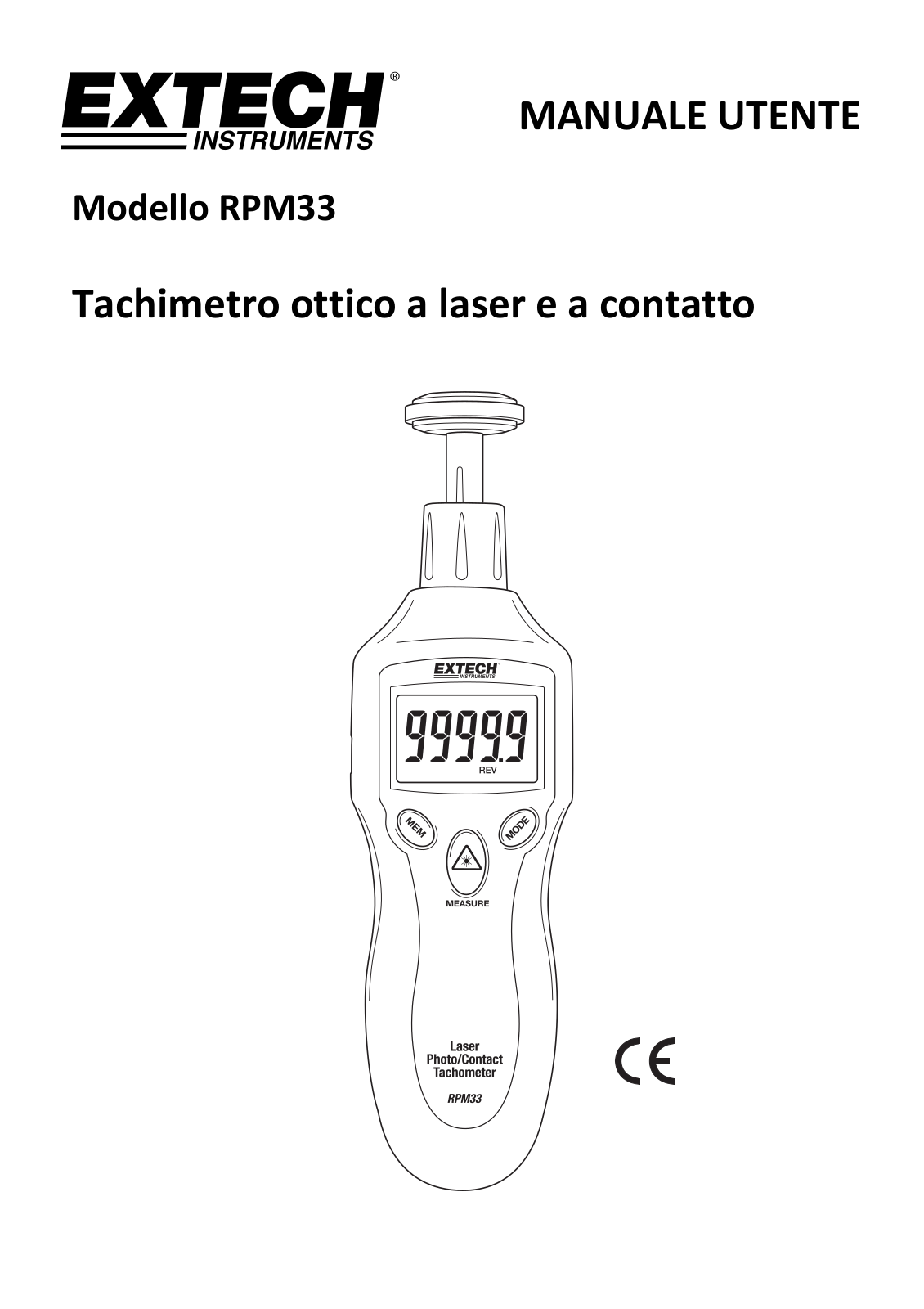 Extech RPM33 User guide