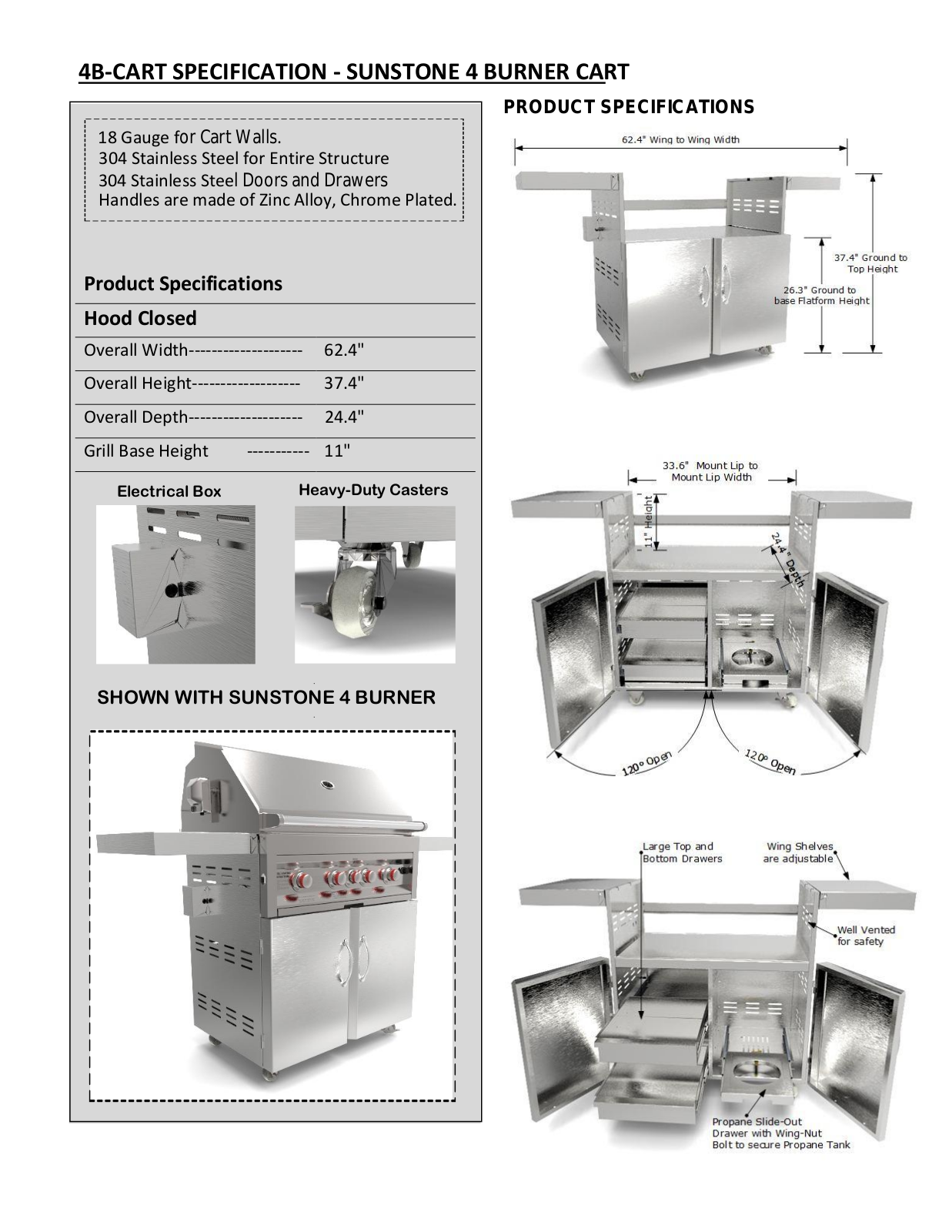 Sunstone CART4B Specifications - ManualMachine.com