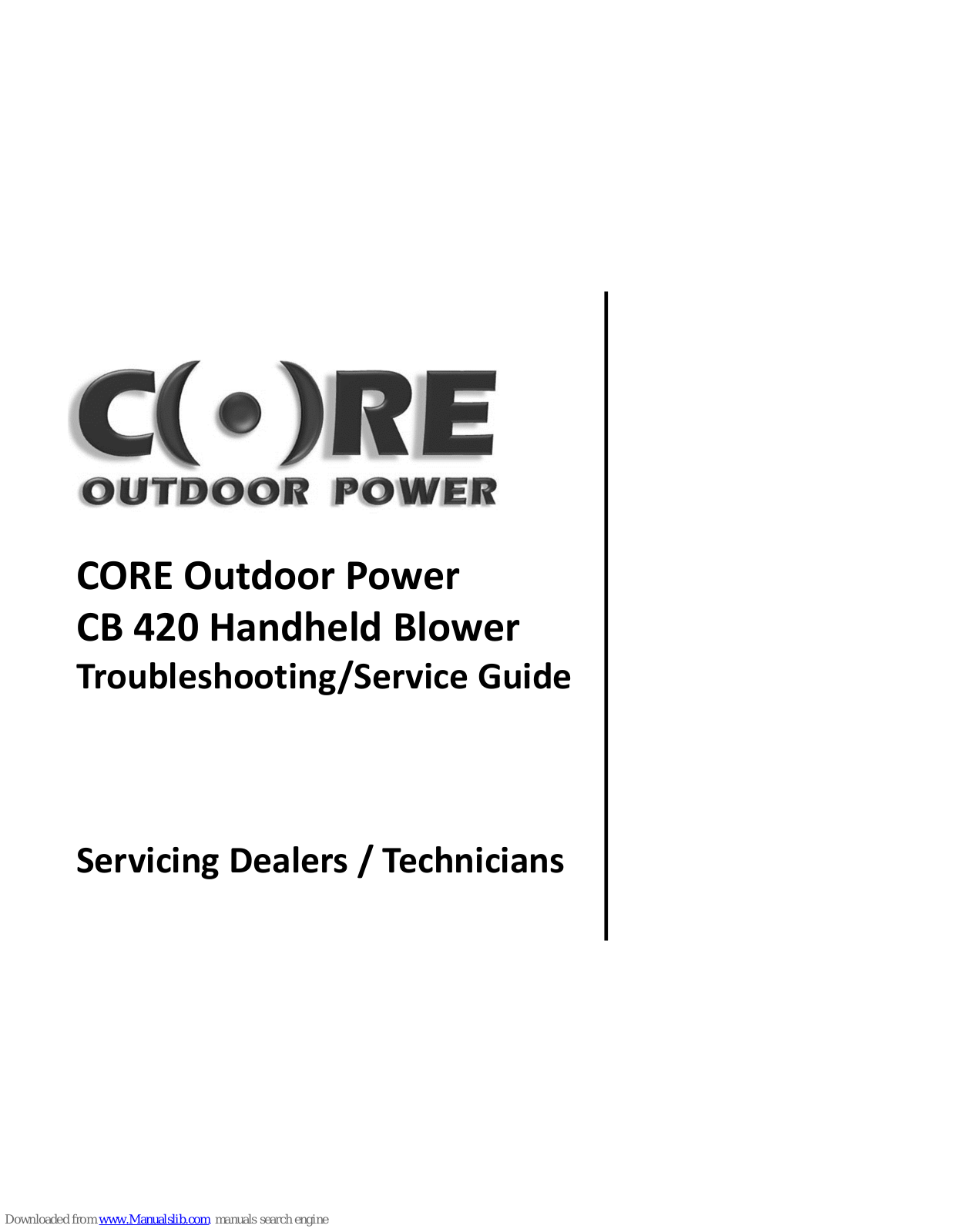 Core CB 420 Service Manual