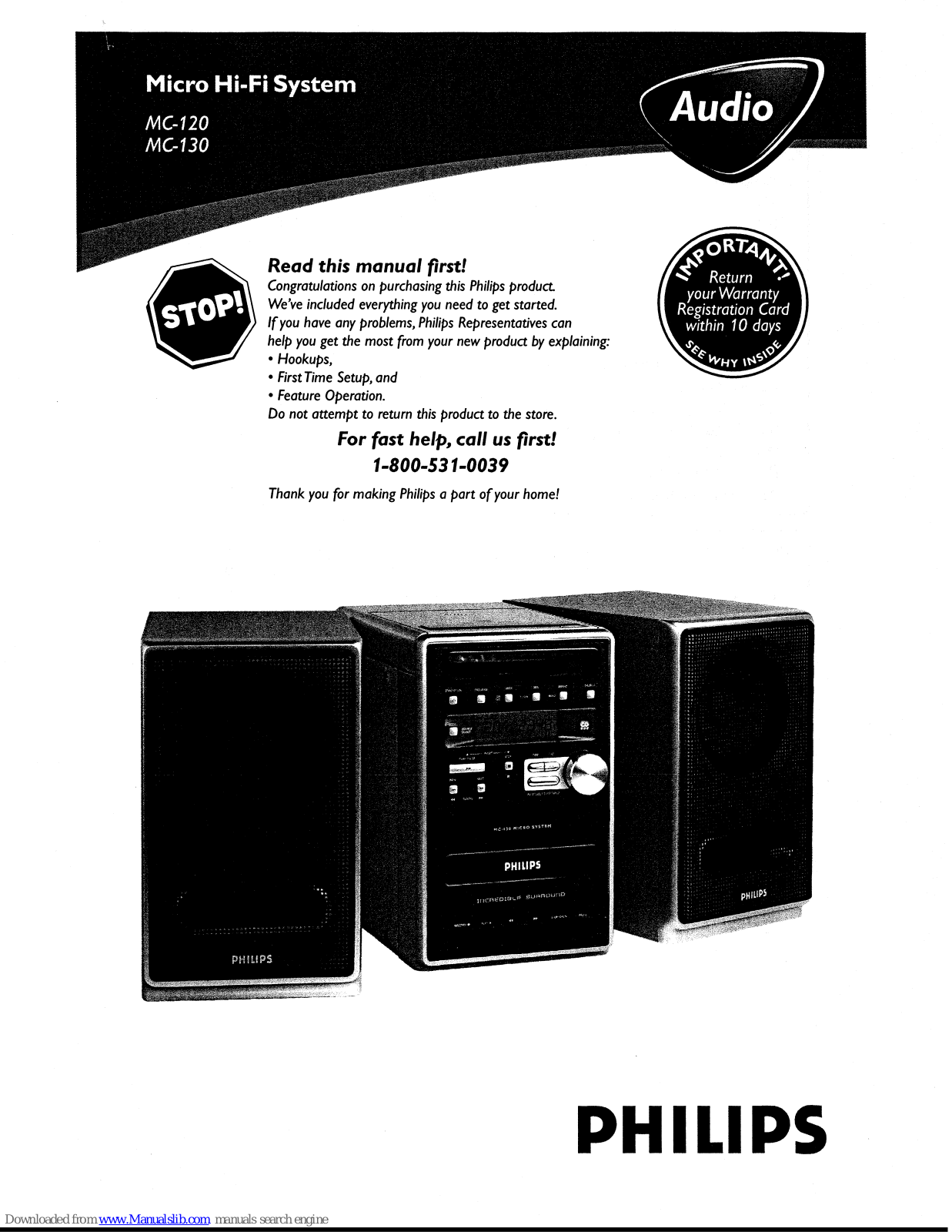 Philips MC-128/37B, MC-120, MC-128 User Manual - ManualMachine.com