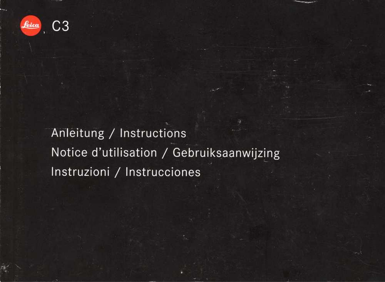 LEICA C3 Instruction Manual