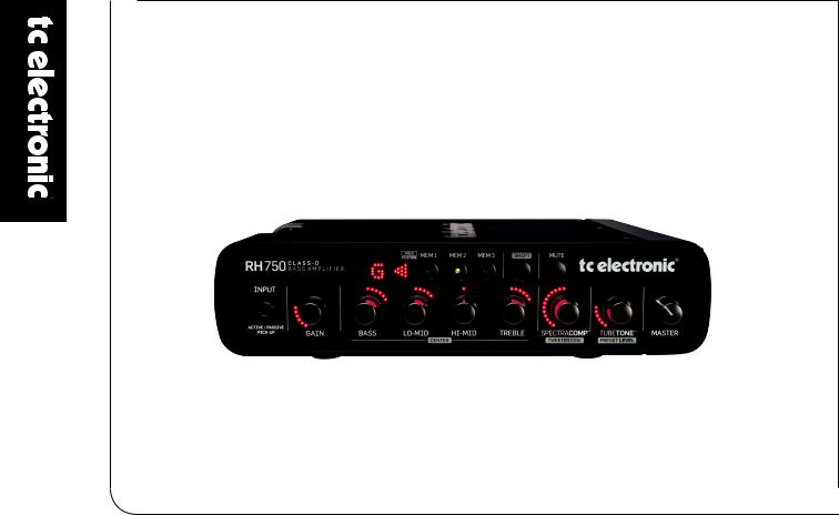 TC Electronic RH750 User Manual