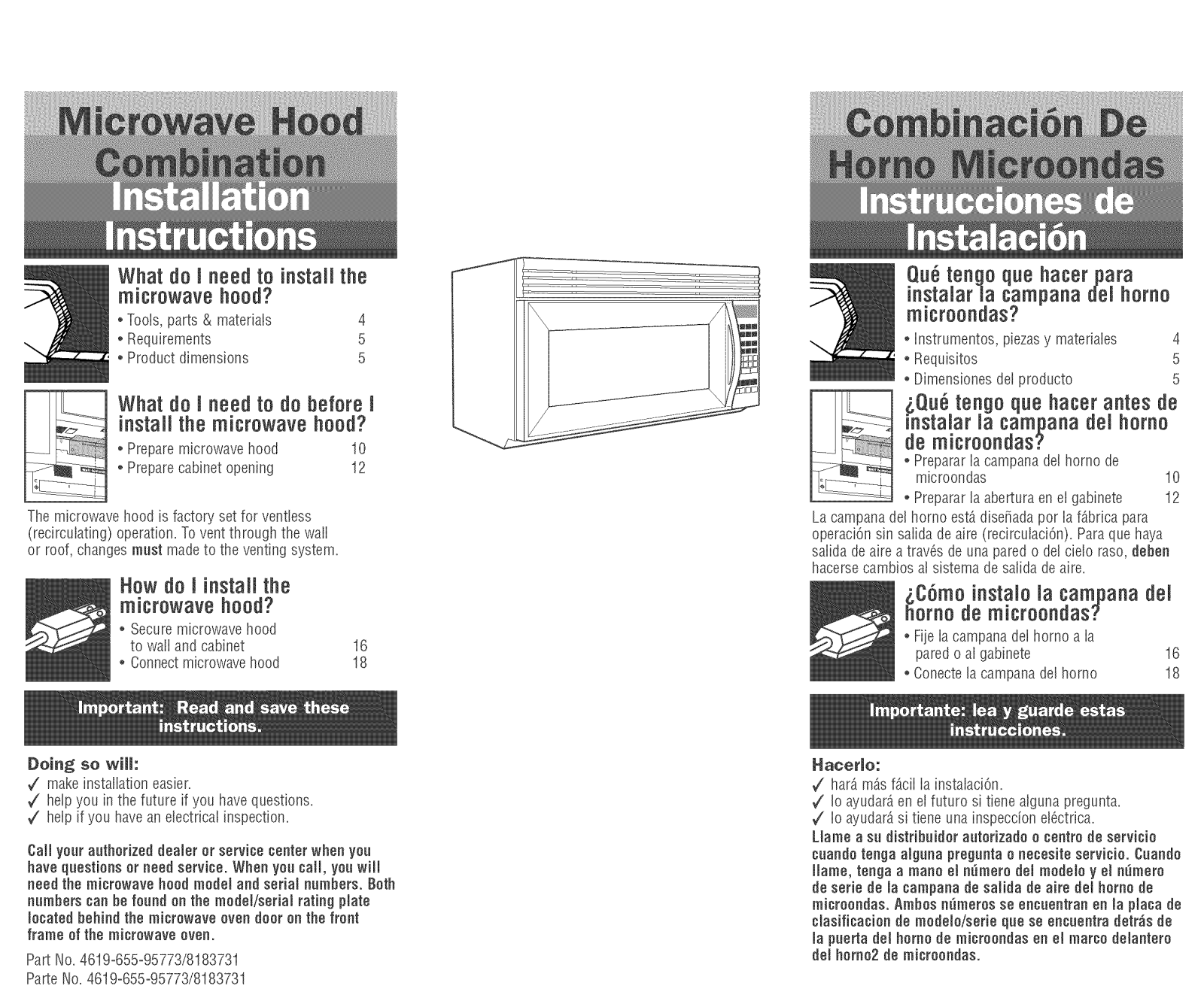 Whirlpool MH8150XJB1, GH8155XMB0, GH4155XPS0, GH4155XPB0, KHMS147HSS2 Installation Guide - ManualMachine.com