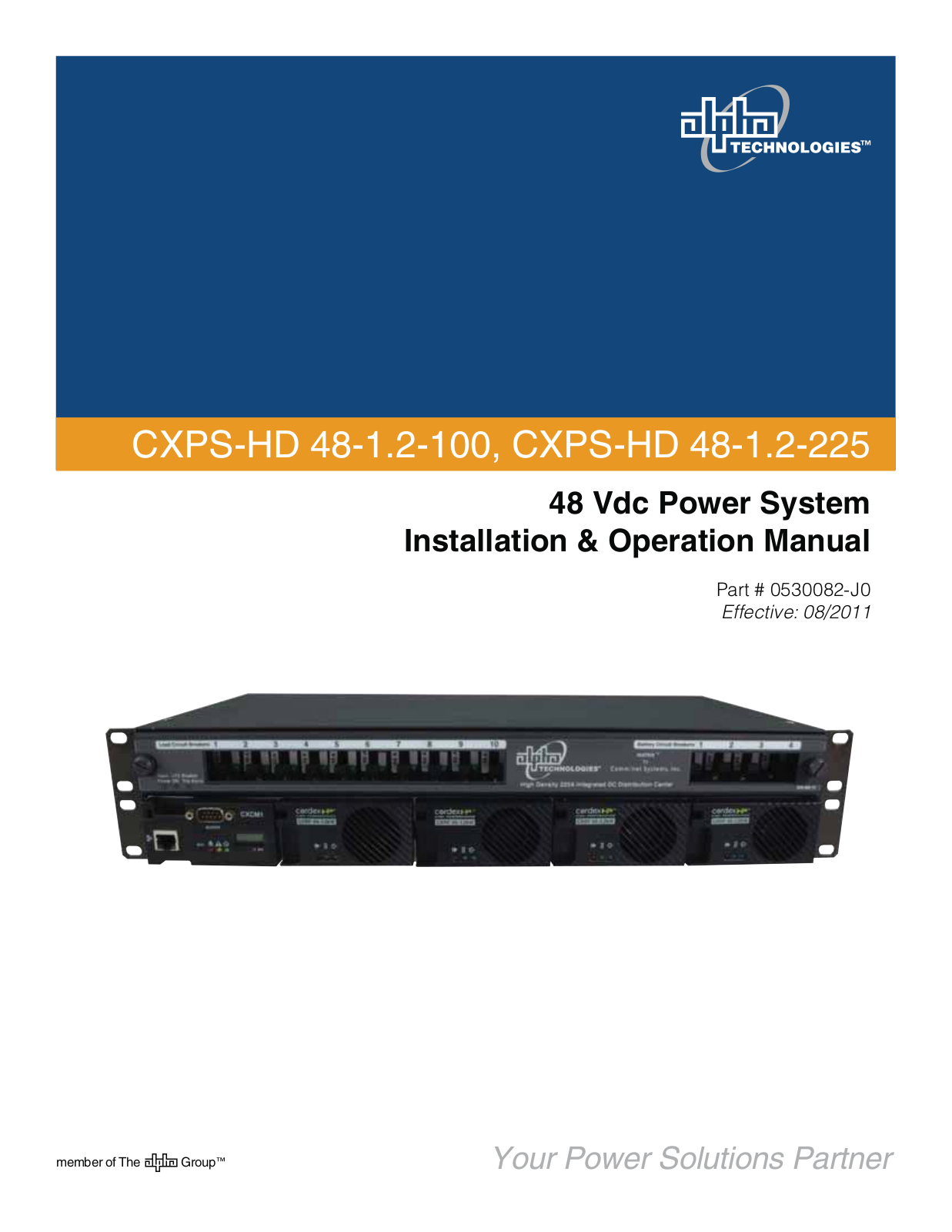 Alpha CXPS-HD 48-1.2-225 User Manual