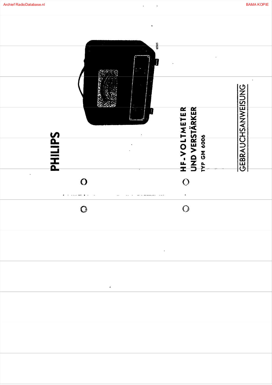 Philips gm6006 User Manual