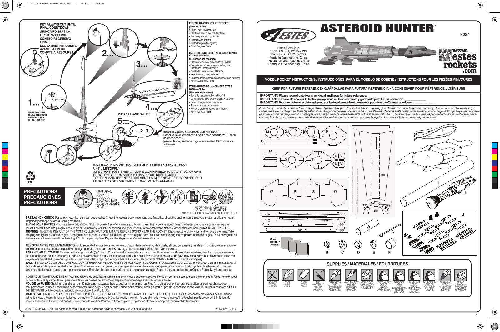 ESTES Asteroid Hunter User Manual - ManualMachine.com