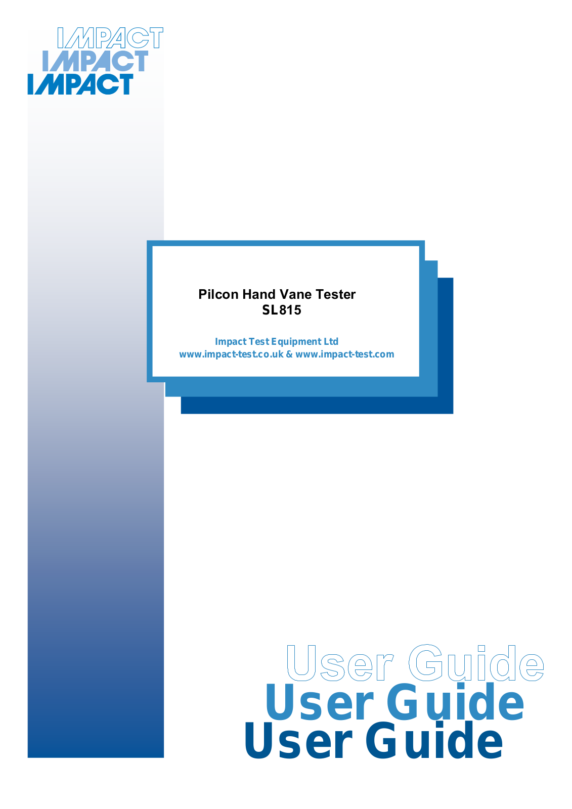 impact SL815 User Manual