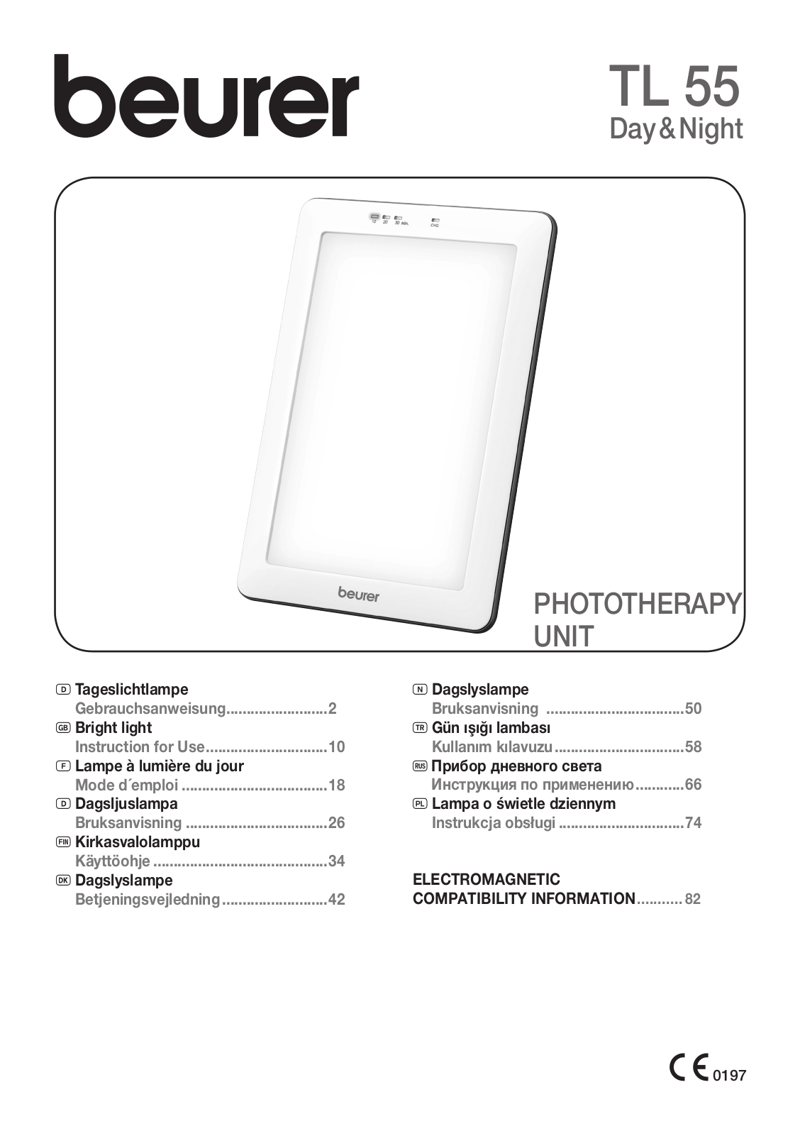 Beurer TL55 User Manual