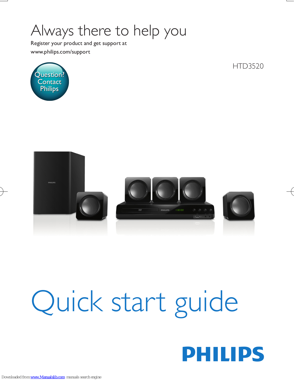 Philips HTD3520 Quick Start Manual - ManualMachine.com