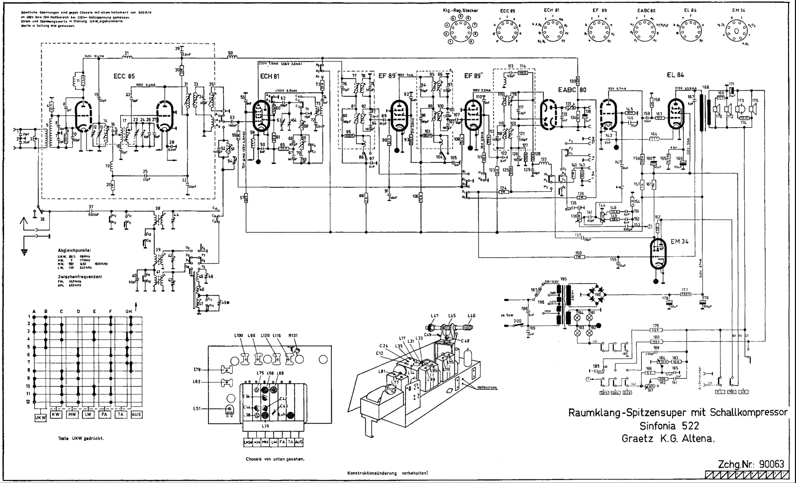 Graetz 522 Schematic