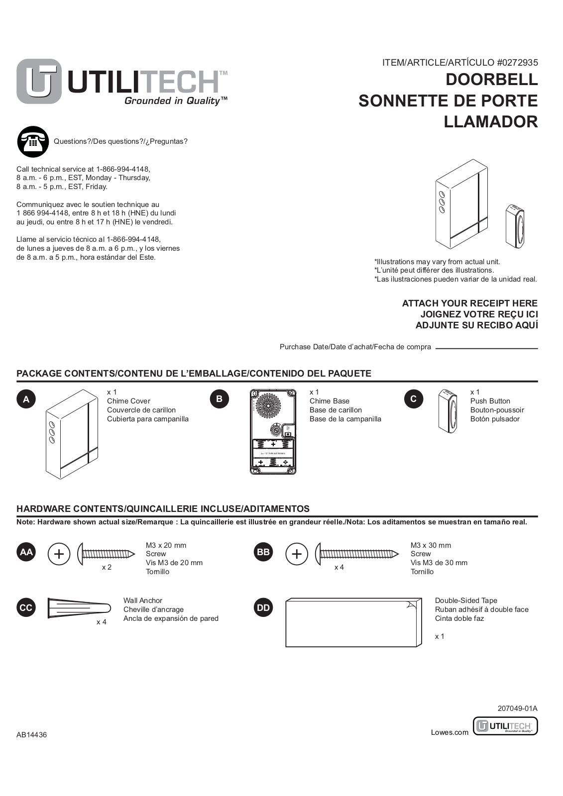 HeathCo WLTX102 User Manual