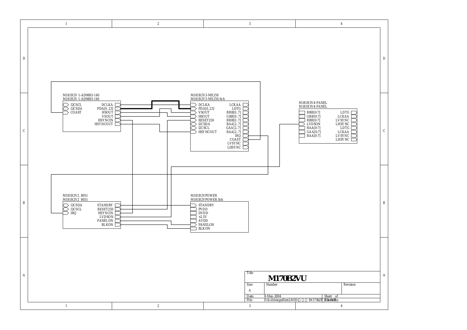 Changhong M170B2VU Schematic