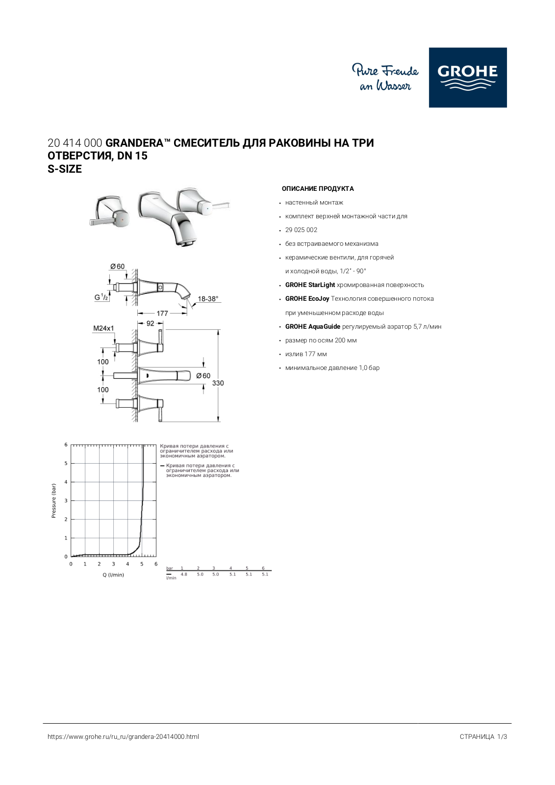 Grohe 20414000 User guide